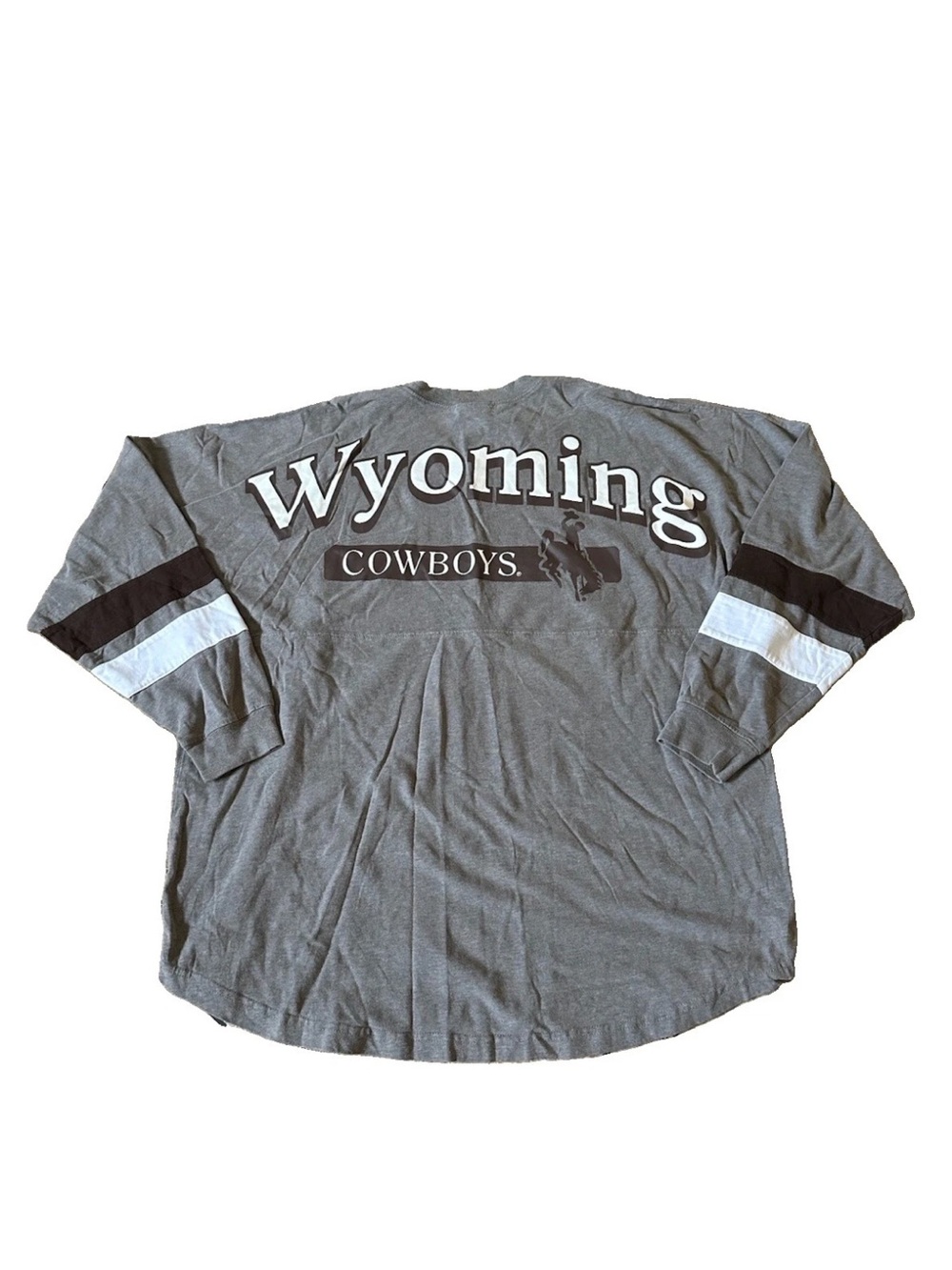 Wyoming Cowboys Spirit Jersey Knight Apparel Men’s Size XL Gray Long Sleeves